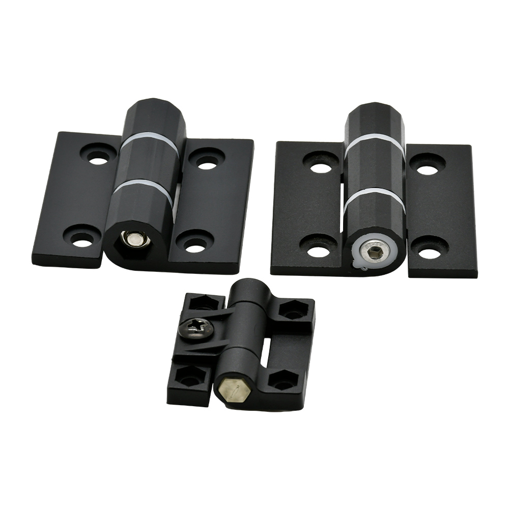 Black/Silver Adjustable Damping 180° Free Positioning Butt Hinge A6063/POM 5960 10N Door Cabinet Hinges Furniture Hardware